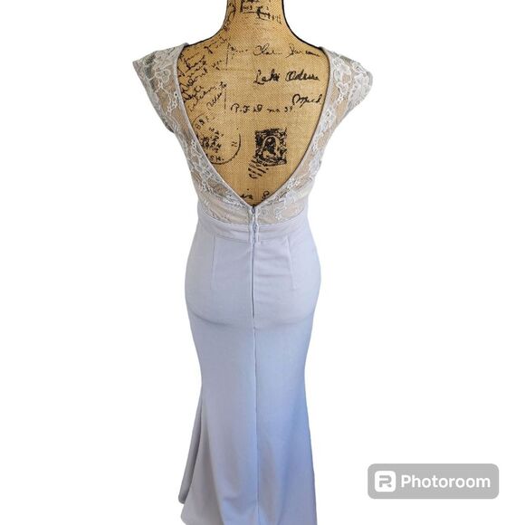 Saved by the Dress Mermaid Formal Dress Womens SZ Small Lace Party Sexy Holiday - Picture 9 of 12